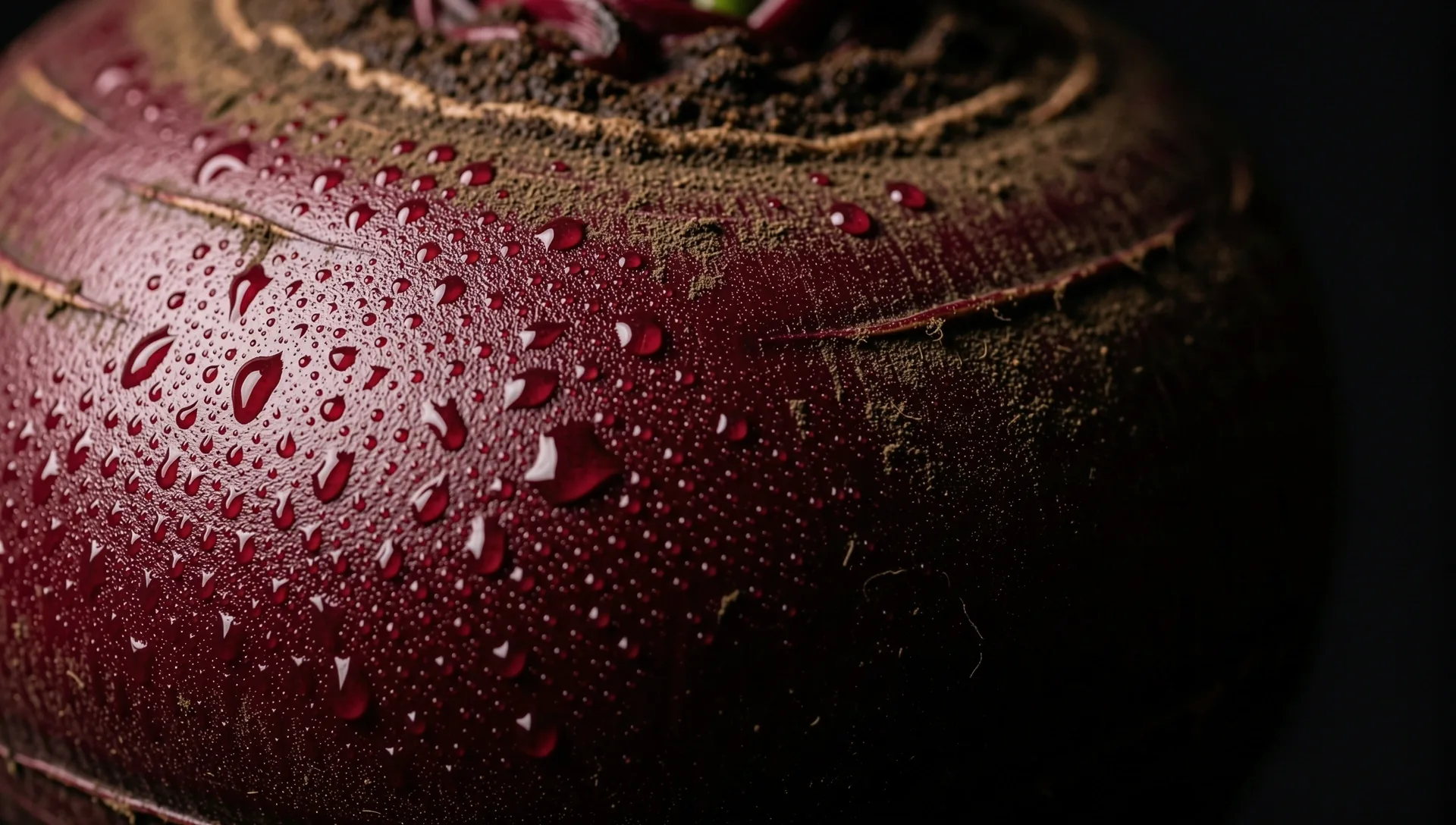 Macro botanical detail of British produce